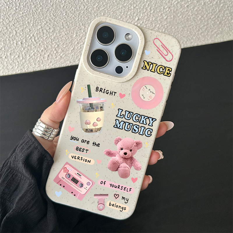 Ốp lưng điện thoại cho iPhone 17 16 Ốp lưng Pro Max 15 14 13 12 11 Hoa Ly Xanh