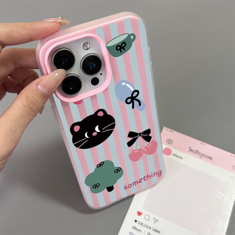 Ốp lưng điện thoại họa tiết ngôi sao đồng tâm cho iPhone 17/16 Pro Max/15/14/13/12/11