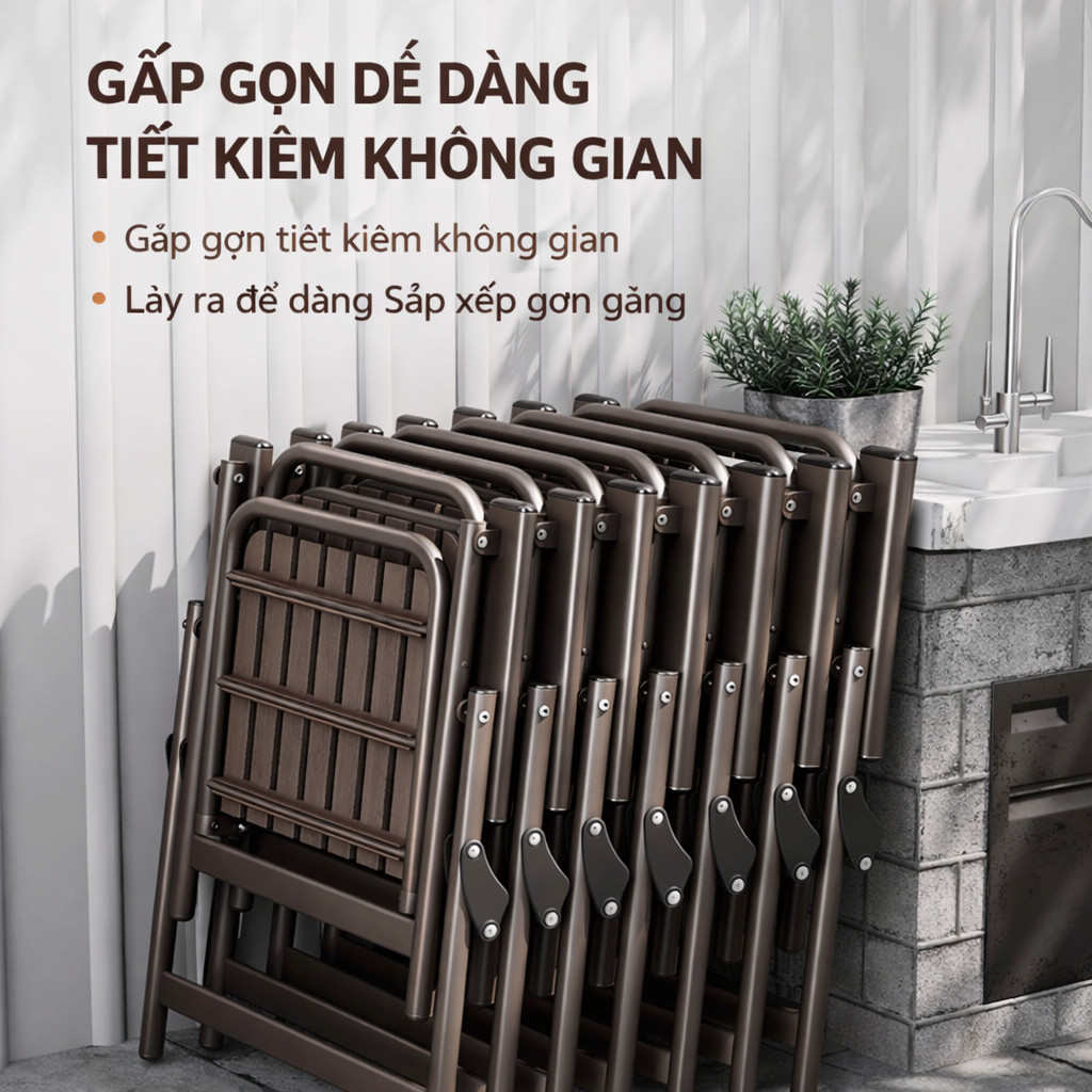 Ghế gấp ngoài trời,ghế thư giãn sân hiên/ban công,ghế di động có tựa lưng dành cho ban công/nhà