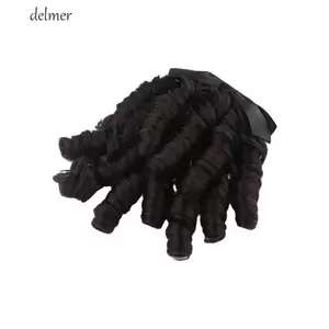 DELMER Công Chúa Sản Phẩm Tóc Đảng Đen Tự Nhiên Mịn Nữ Tổng Hợp Thời Trung Cổ Châu Âu Tóc Phù Hợp Với Lông Tơ Retro Tóc