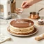 Yoo Cake stencils Acrylic Tiramisu Powder stencils có tay cầm Bánh cưới Nướng Mẫu Bánh Trang trí Đồ dùng