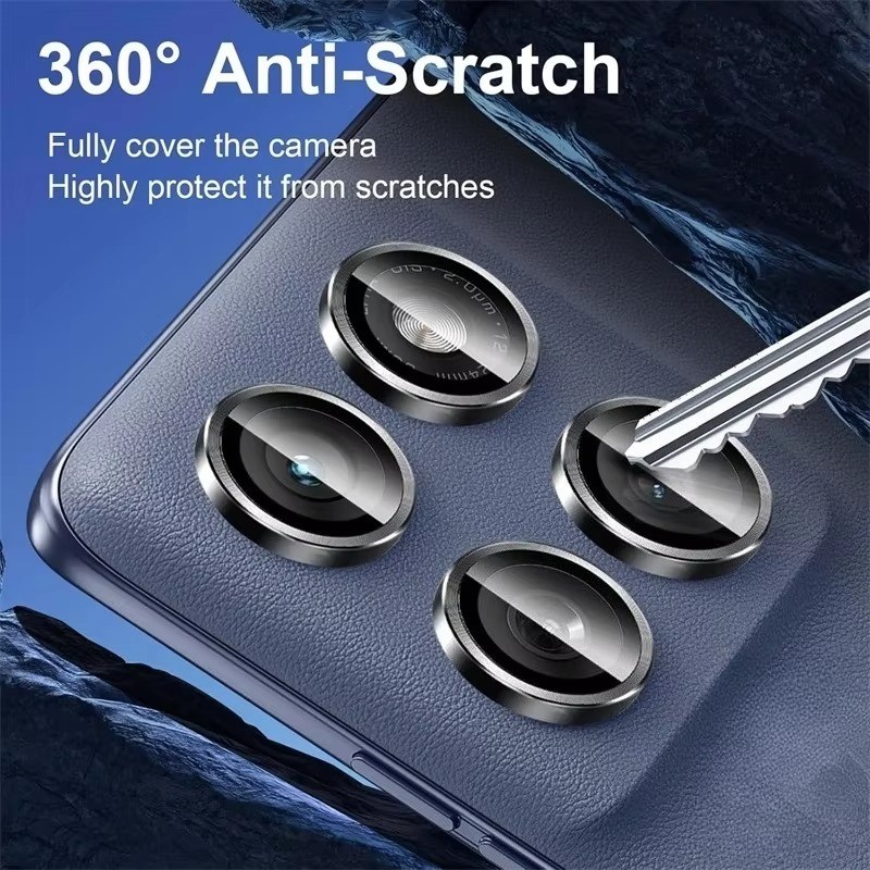 Dành Cho Motorola Edge 70 60 2025 Mặt Sau Điện Thoại Bảo Vệ Camera Cho Motorola Edge 70 60 Fusion + Fusion Plus Hợp Kim Nhôm Kim Loại Ống Kính Máy Ảnh Vòng Nắp Kính Cường Lực Ống Kính