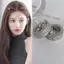 ECK Flash Kim Cương Bạc Tròn Bện Tóc Cá Tính Hip Hop Ngọt Ngào Mát Bẩn Bện Tóc Kẹp Tóc HOT