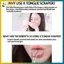 Dụng cụ cạo lưỡi chữ U bằng thép không gỉ BVY Loại bỏ chuyên nghiệp Dụng cụ chăm sóc vệ sinh răng miệng hôi miệng.