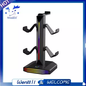 Giá đỡ tai nghe RGB để chơi Game để bàn Giá đỡ tai nghe và bộ điều khiển Giá đỡ tai nghe cho bảng điều khiển PC Thiết lập trò chơi B