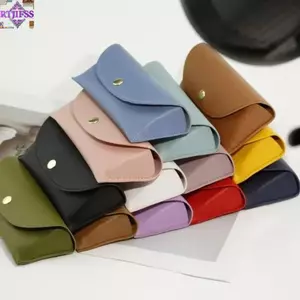 Hộp Kính RTJIFSS, Kính Mát Da PU Chịu Áp Lực, Màu Mềm Khóa Kính Mát Màu Trơn Hộp Bảo Vệ Nam Nữ