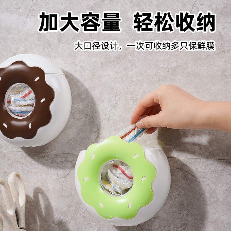 Băng Phim Bao Hộp Bảo Quản Treo Tường Không Đục Lỗ Cấp Thực Phẩm Dùng Một Lần Bám Túi Bảo Quản Dụng Cụ Tiện Dụng Nhà Bếp OOKD