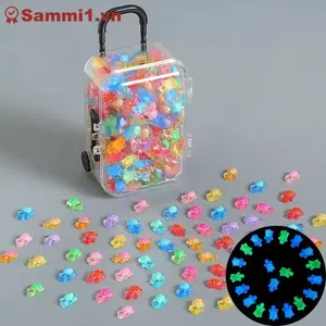 ZK 100 Chiếc 3D Dạ Quang Rùa Mini Nhựa Các Bức Tượng Nhỏ DIY Cổ Tích Trang Trí Sân Vườn VN