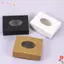 BEABOUT 10 / 20 Cái Hộp, Giấy Kraft Hộp Bảo Quản Trang Sức Mini, Có Cửa Sổ Vuông Hộp Ủng Hộ Đám Cưới Cho Xà Phòng Tự Chế
