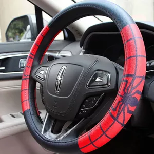 Vỏ Vô Lăng Ô Tô Cao Cấp Marvel Spider-Man Bốn Mùa Đa Năng Dễ Thương Grip Cover Chống Trơn Trượt Hút Mồ Hôi Hoạt Hình Bọc Lái 2