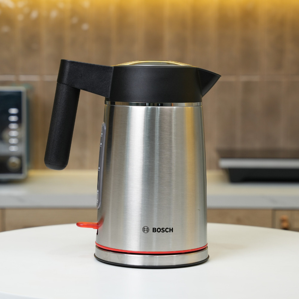 Ấm Siêu Tốc Bosch TWK6M480 1.7L Inox Cao Cấp 2400W | Đế Xoay 360° | Tự Ngắt An Toàn | Hàng Chính Hãng Bảo Hành 12 Tháng
