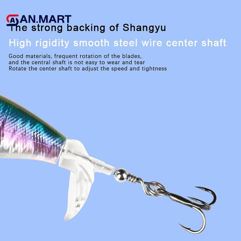 AN.MART 1 Cái Chất Lượng Whopper Plopper Wobblers 7.5cm 6.5g Topwater Popper Mồi Câu Cá Mồi Cứng Xoay Đuôi Mềm Câu Chuyện Câu Cá VN