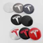 4 Miếng Dán Logo Nắp Trung Tâm Tesla 56mm - Đề Can Trung Tâm Bánh Xe Bền Chống Thấm Nước Cho Model 3 / Y / S / X Phụ Kiện Bảo Vệ Ô Tô