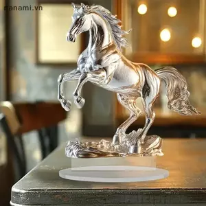 Đồ trang trí Acrylic ngựa trắng xuyên biên giới mới phù hợp làm trang trí nội thất [VN]