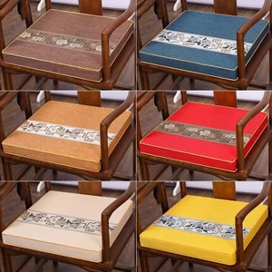 Ghế Trung Quốc Đệm Gỗ Gụ Sofa Ghế Đệm Thêu Gỗ Chắc Chắn Ghế Ăn Vòng Ghế Đệm Trà Ghế Đệm Phân Đệm Đệm102304