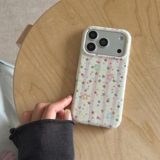 Ốp Lưng Cứng Tương Thích Với iPhone 13 14 14Pro 14ProMax 15 15Pro 15ProMax 16 16Pro 16ProMax 17 17Pro 17ProMax Ốp Họa Tiết Ngôi Sao Nhiều Màu Sắc