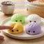 HFTOY Thư giãn bong bóng Fidget Toy Bóp Bun Bao gồm giỏ hấp để giảm căng thẳng ngay lập tức ~