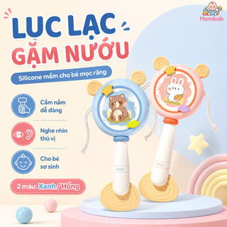 Lục lạc gặm nướu silicone mềm – Đồ chơi cho bé mọc răng, sơ sinh – Cầm nắm dễ, nghe nhìn thú vị – An toàn, êm ái