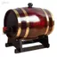 Jfory Thùng lão hóa bằng gỗ sồi 1 Gallon (5 L) có thùng rượu vang Keg Retro Bung và Spigot Thùng rượu sồi cho Spirits Home