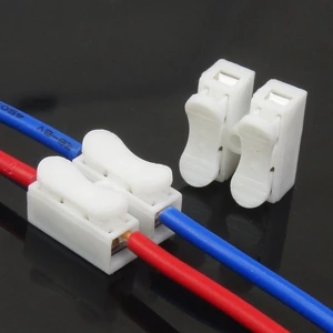 Bộ 5 Đầu Nối Nhanh Đầu Cuối Đẩy Loại 2 Trong 2 Ra Đầu Nối Đèn LED Chống Cháy 2 Bit