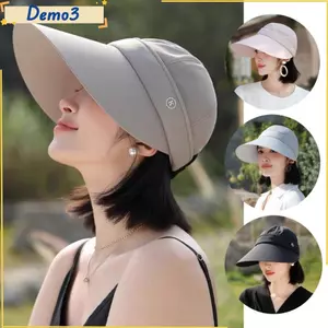 Mũ chống nắng nữ vành rộng có thể tháo rời, điều chỉnh, gập gọn, bảo vệ UV, dùng cho golf, thể thao mùa hè