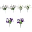 {WELV}Artificial Morning Glory Durable Plastic Build Realistic Design Stunning Realism
