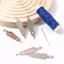 Cross Stitch Threader Phụ Kiện Hướng Dẫn Sử Dụng Kim Lãnh Đạo Thép Tấm Sắt Móc Ren Chữ Thập Kim Lãnh Đạo L6HK