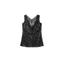 Pure Desire Style Ren khâu chấm bi Satin Sling Nữ Deep V Slim-fit Slimmer Look Siêu gợi cảm Hot Girl Áo không tay