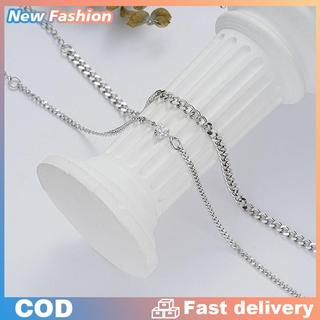 Vòng cổ Thép không gỉ Vòng đeo tay thiết lập cho cặp vợ chồng pha lê trái tim bạc Chuỗi vòng tay-2 gói