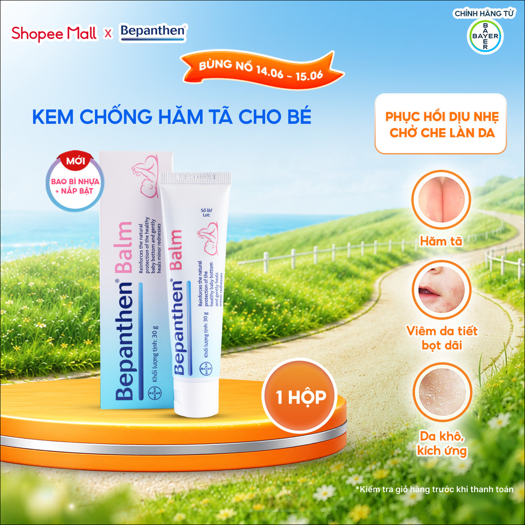 Kem Chống Hăm BEPANTHEN Balm Dạng Kem Mỡ (30G/tuýp)