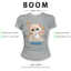 BOOM Áo Baby Tee Nữ Cotton Ôm Body-Áo Thun Ngắn Tay Y2K In Hình PhongCách Mùa Hè, Cổ Tròn Hàng Đầucách hàn quốc phong243
