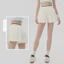 Quần Short Thể Thao Nữ Mặc Ngoài Rời Thoáng Khí Thời Trang Quần Thể Dục Culottes Cả Hai Bên Túi Tập Yoga Ngắn