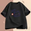 （Giao hàng 24h）Angela Áo Thun Unisex Mèo HAPPY PLANET Form Rộng Nam Nữ by JOLI Phong Cách Ulzzang