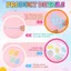 Kẹp giấy GETVOW, Kẹp giấy Jumbo tự làm chống trượt, Trang trí chắc chắn Acrylic Bookmark Đồ dùng lớp học