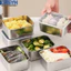 <cosyh>Set of 6 Stainless Steel Food Storage Containers Stackable with See Through Lids