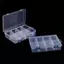 Hộp đựng dụng cụ đa chức năng Nhíp 20 * 13,5 * 4,5cm Lớn 8 Lưới Hộp đựng nhựa Vít Linh kiện điện tử Nhà tổ chức trong suốt VN