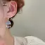1 Đôi Bông Tai Đám Mây Dễ Thương Pha Lê Xanh Mưa Mây Thả Bông Tai Thẩm Mỹ Kawaii Zircon Tai Bule Bông Tai Quà Tặng Trang Sức Năm Mới [Mina]