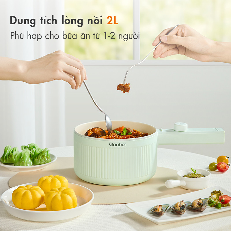 Nồi Điện Đa Năng Gaabor EC-20M01A 2L - Hàng Chính Hãng