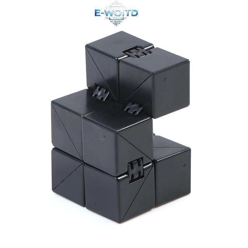 E-WOITD Infinity Magic Cube Đồ chơi ngón tay Văn phòng Flip Cubic Puzzle Khối giảm căng thẳng E-WOITD