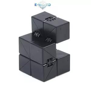 E-WOITD Infinity Magic Cube Đồ chơi ngón tay Văn phòng Flip Cubic Puzzle Khối giảm căng thẳng E-WOITD
