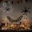 Đồ trang trí nhện Halloween - Nhện giả lông lớn có mắt đỏ cho bữa tiệc ngoài trời