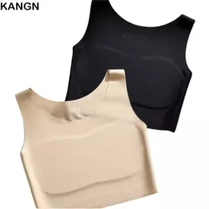 KANGN Liquid Foundation Bra, S / M / L / XL / XXL Cố định Cup Quần lót buộc ngực, Vòng thép mềm chống phồng Giảm béo Fit Backless Style Ultra-Thin Bra Giảm ngực