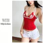 Milyfashion In Chữ Dây Cổ Sling Phong Cách Mới Ngọt Ngào Mát Slim-fit Ôm Hơn Nhìn Nhìn Nhìn Tất Cả Trận Đấu Ngắn Top U64A