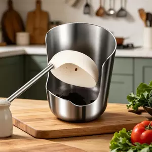 2 trong 1 Thìa Inox Còn Lại Có Nắp Nồi Giá Đỡ Dọc Thìa Còn Lại Cho Quầy Tủ shopidaevn