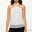 MAPLEPOET-Áo xe tăng dây dành cho nữ Nút thắt phía trước In hình Slim Fit Áo Vest không tay hở lưng