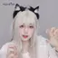 AqToCna Hoạt Hình Sang Trọng Tai Mèo Cho Nữ Cô Gái Cosplay Tóc Ngộ nghĩnh Dễ Thương Gothic Tóc Vòng Sáng Tạo Phụ Kiện Tóc Quà Tặng AqToCna