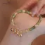 AqToCna Thời Trang Retro Tre Khớp Vòng Tay Nữ Tinh Tế Phong Cách Trung Hoa Chuông Mặt Dây Chuyền Vòng Tay Phụ Kiện Trang Sức Quà Tặng Sinh Nhật AqToCna