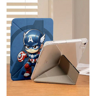 Ốp Lưng Marvel Iron Man Spider-Man cho iPad A16 Air4/5/6/7/8 Pro 11 12.9 Y-fold Avengers cho iPad Gen 12 11 10 9 8 7 6 5