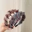 Băng Đô Gạc Nhẹ Nhàng Đính Hạt Cao Cấp Phù Hợp Với Tóc Gãy Tidy-up Đi Chơi Băng Đô