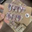 Sang Trọng Full Diamond k9 Đeo Móng Tay Giọt Nước Nguyên Chất Đeo Móng Tay Móng Tay Có Thể Tháo Rời Móng Tay Hộp Bí Ẩn Có Thể Thơm Phong Cách Trung Hoa